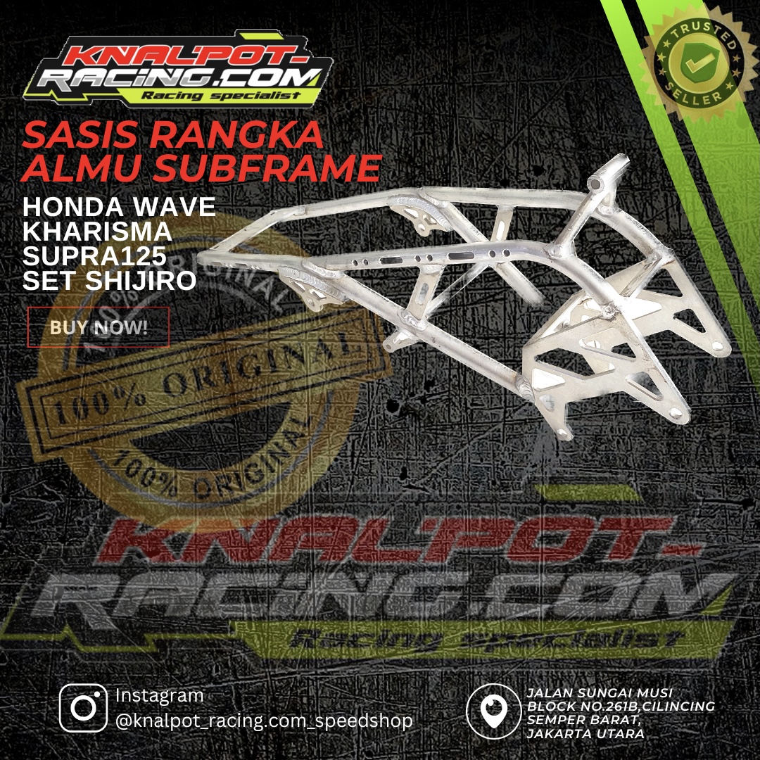 SASIS ALMU SUBFRAME HONDA WAVE KHARISMA SUPRA125 SHIJIRO